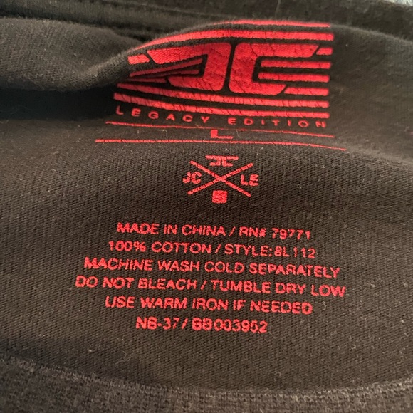 Legacy Edition, L,Men’s black,100% cotton,unique side bottom zippers w/thumbhole - Picture 4 of 7